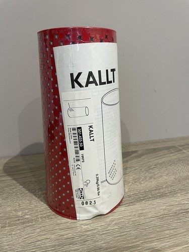 Red ikea kallt table - red,