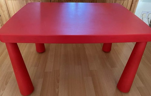 Ikea mammut children red table - ikea,