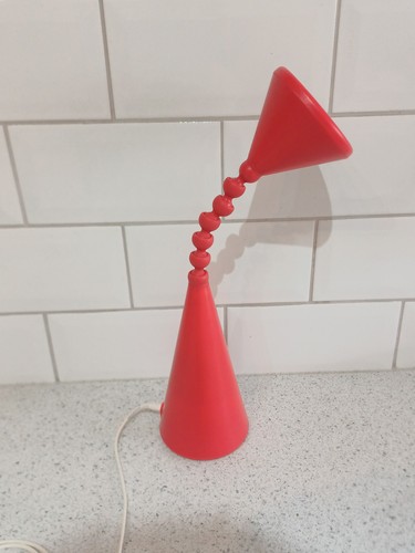 Vtg ikea fryebo red lamp - ,